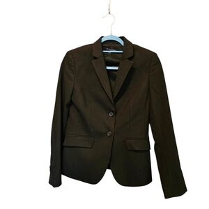 Tollegno 1900 Womens Black Wool Blazer Italy Tailored Stretch Jacket Small